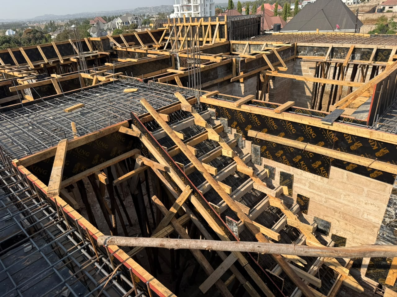 Multi-Story Structural Frame — Floor Slab Casting