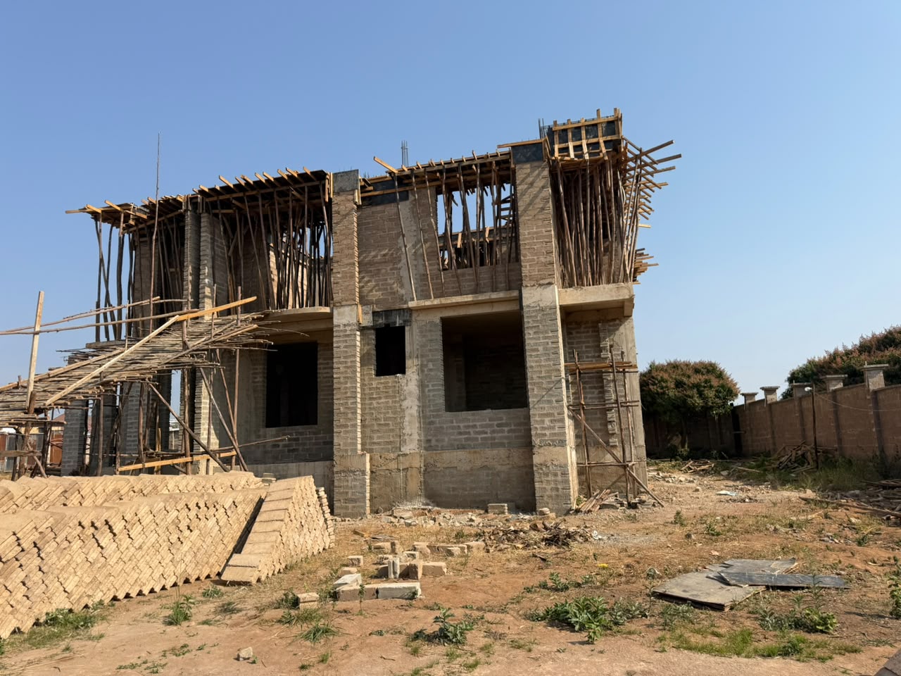 Multi-Story Structural Frame — Floor Slab Casting
