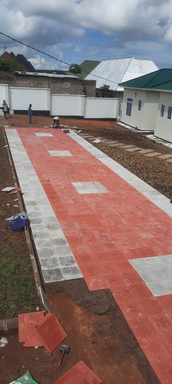 Paved Walkway — Near-Complete Finishing