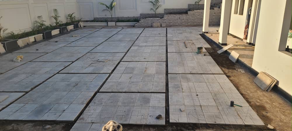 Stone-Clad Stairway & Deck — Carpentry Stage